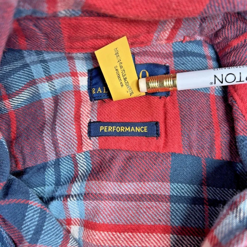 Ralph Lauren Plaid Button Down Size 3 3T Long Sleeve Shirt‎ Preppy Academia